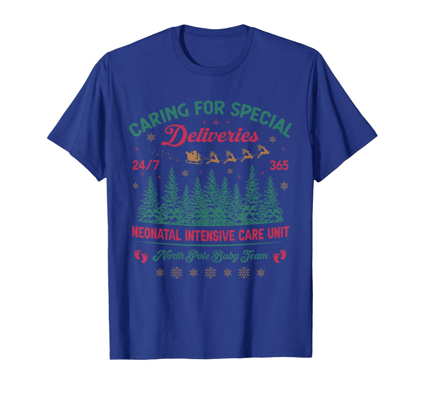 Funny Caring for Special Deliveries Special Care NICU Xmas T-Shirt