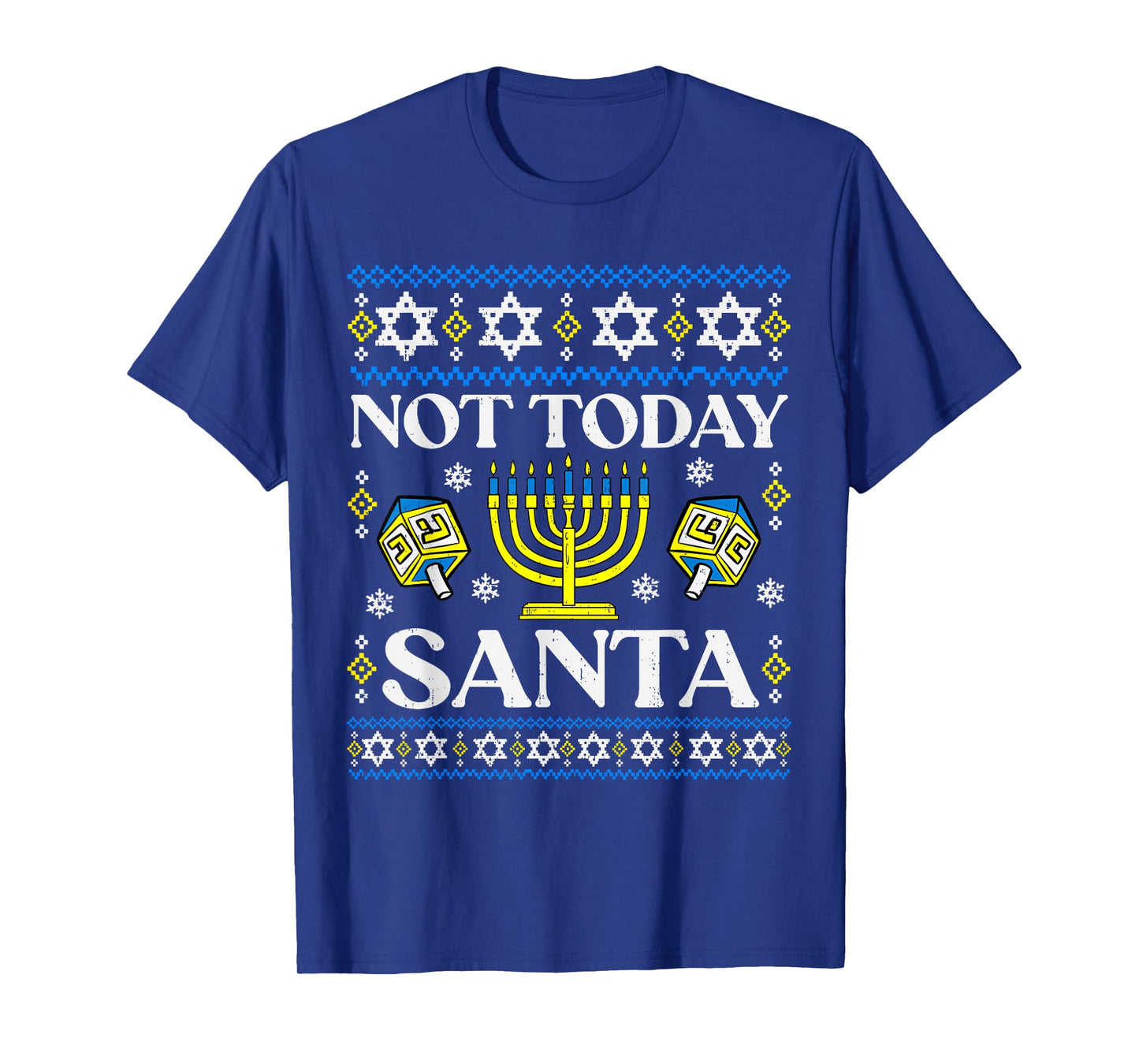 Hanukkah Only Sorry Santa Dreidel Jewish Menorah Chanukah T-Shirt