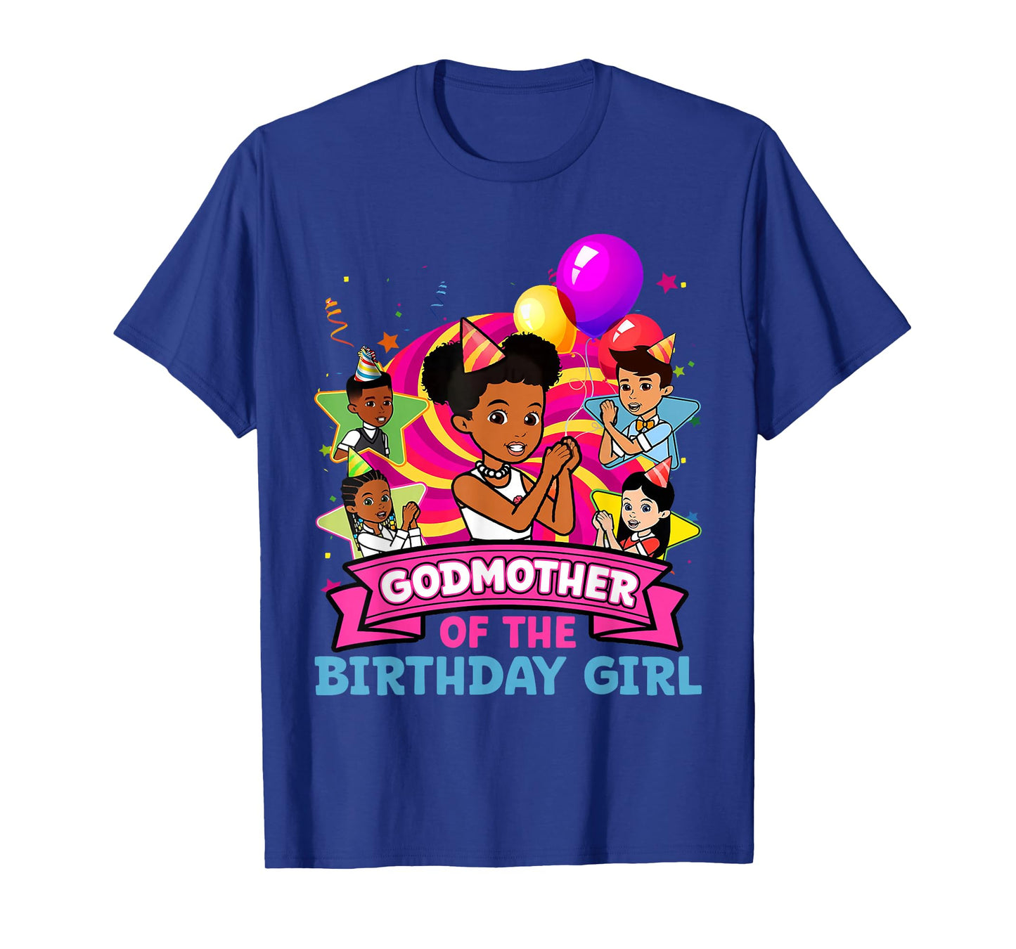 Godmother Birthday Girl Gracie Pink Doll Family Decorations T-Shirt