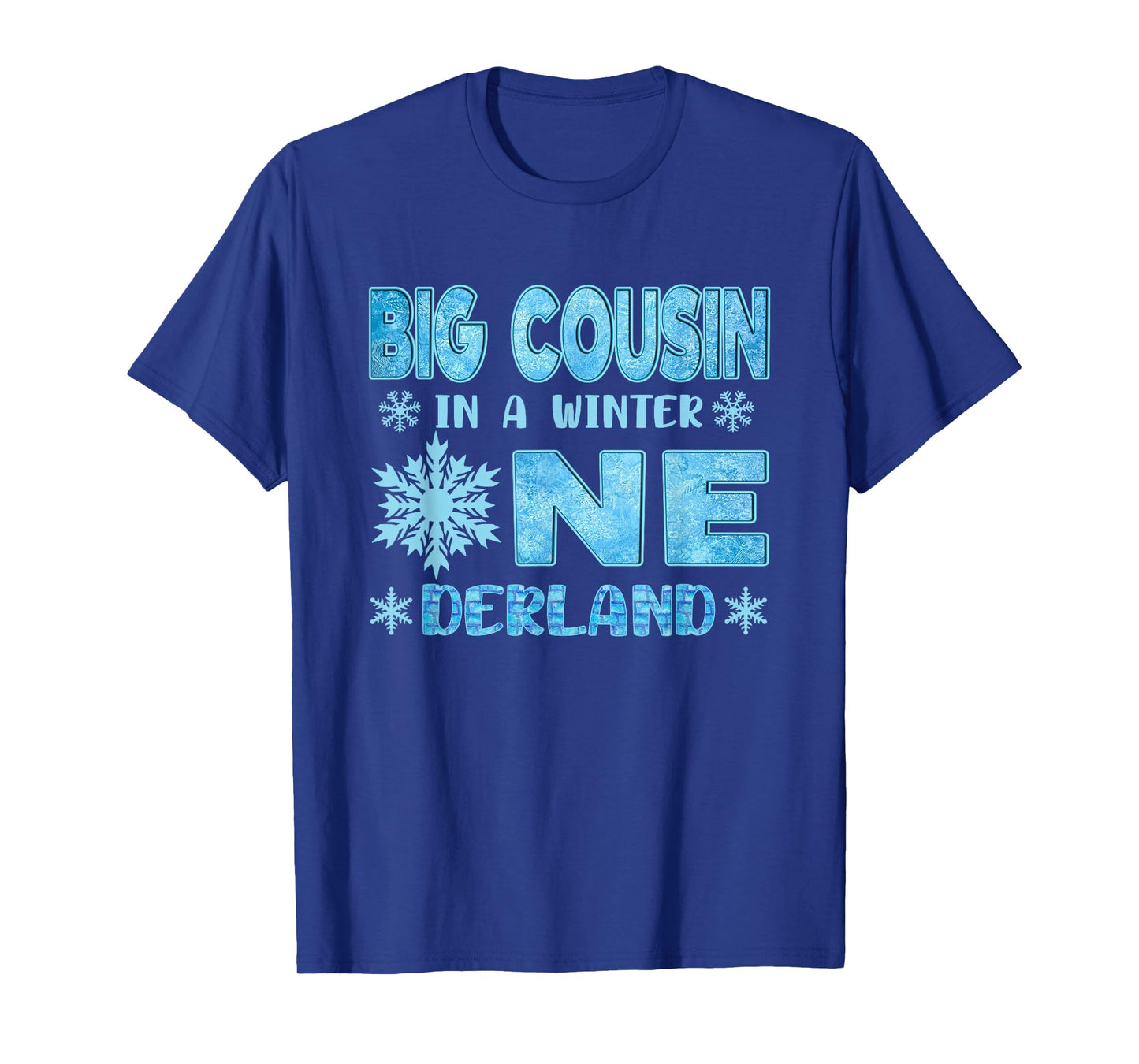 Big Cousin in A Winter Onederland Bday Girl Sweet Snowflake T-Shirt
