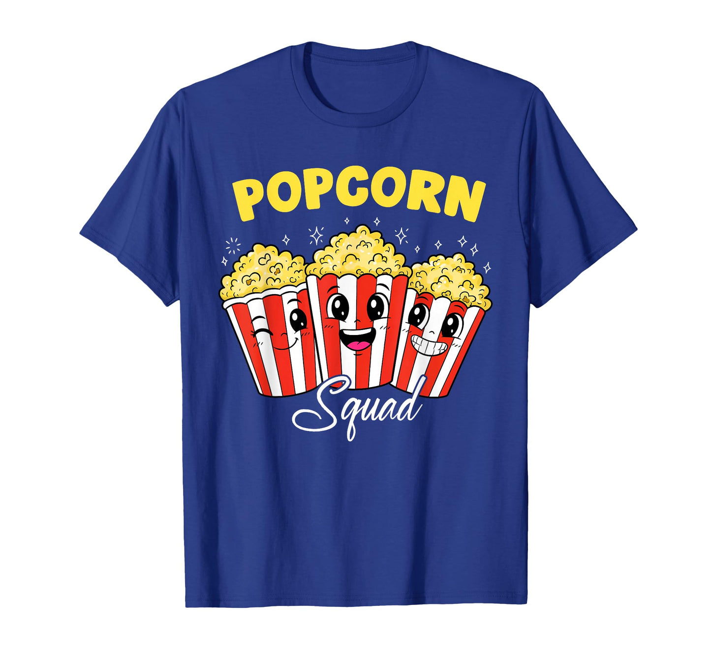 Funny Popcorn Squad Theater Movie Snack Cinema Food Lover T-Shirt