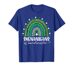 St Patricks Day Shenanigans Coordinator Shamrock Teacher T-Shirt