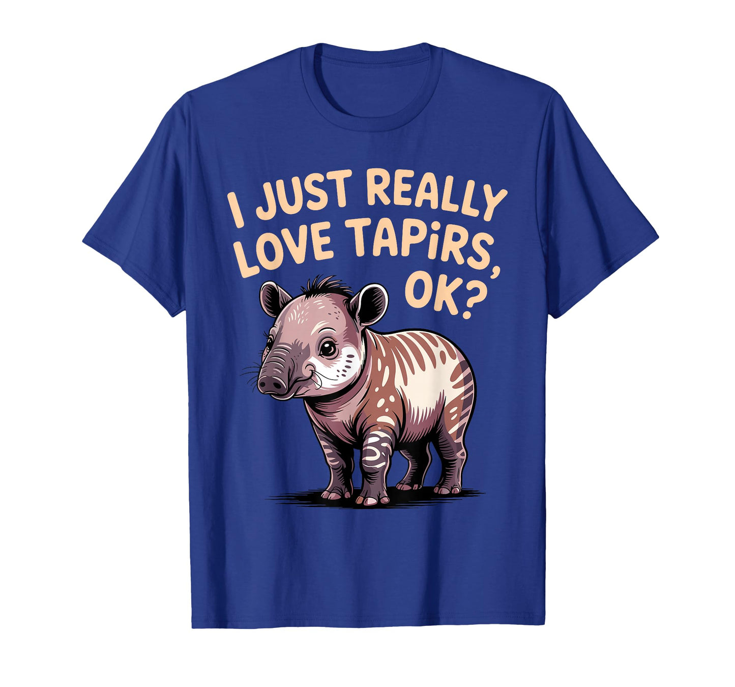 Funny Tapir Art for Men Women Zoo Animal Zookeeper Tapir T-Shirt