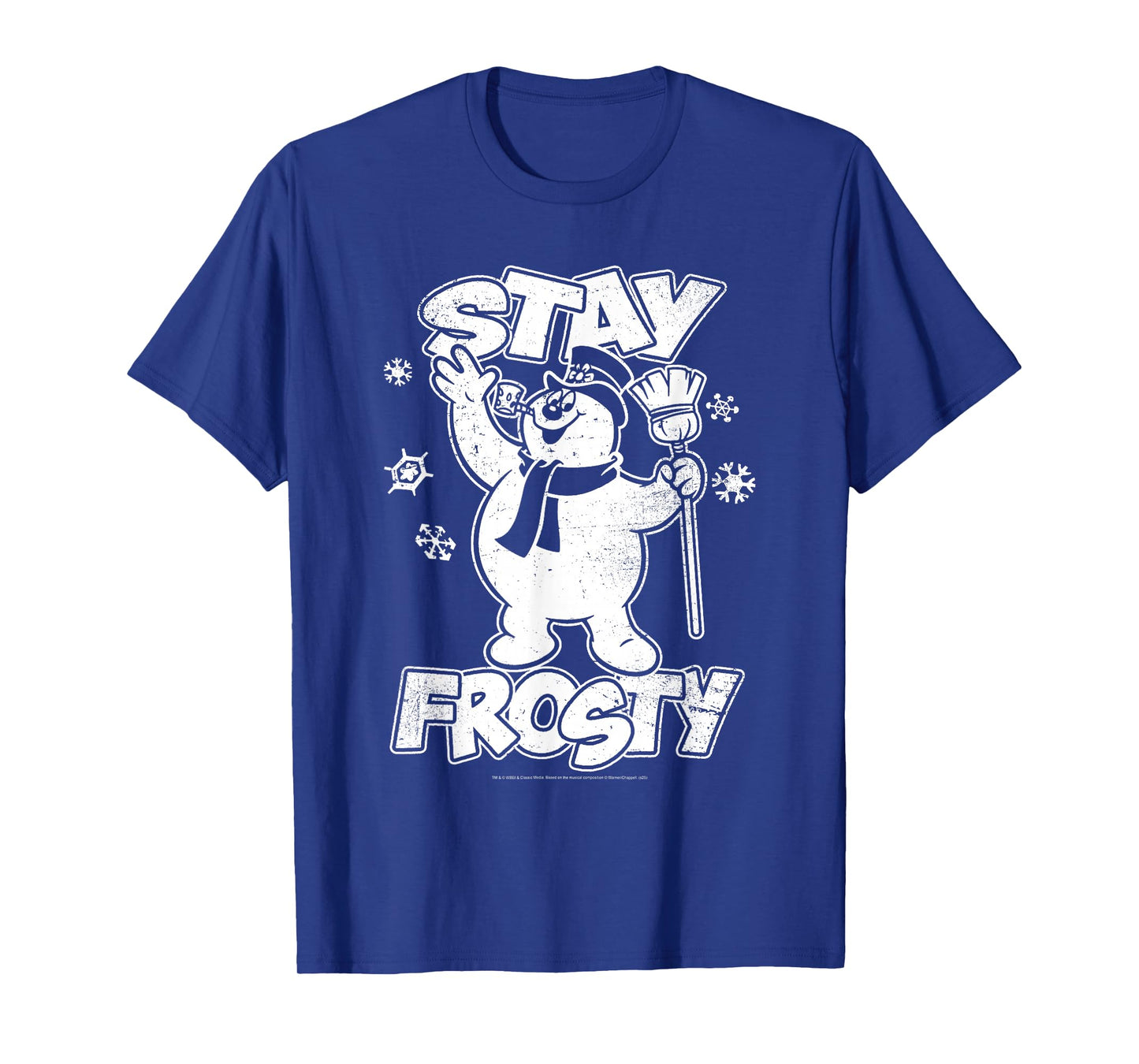 Frosty The Snowman Stay Frosty Snowflakes Christmas Movie T-Shirt