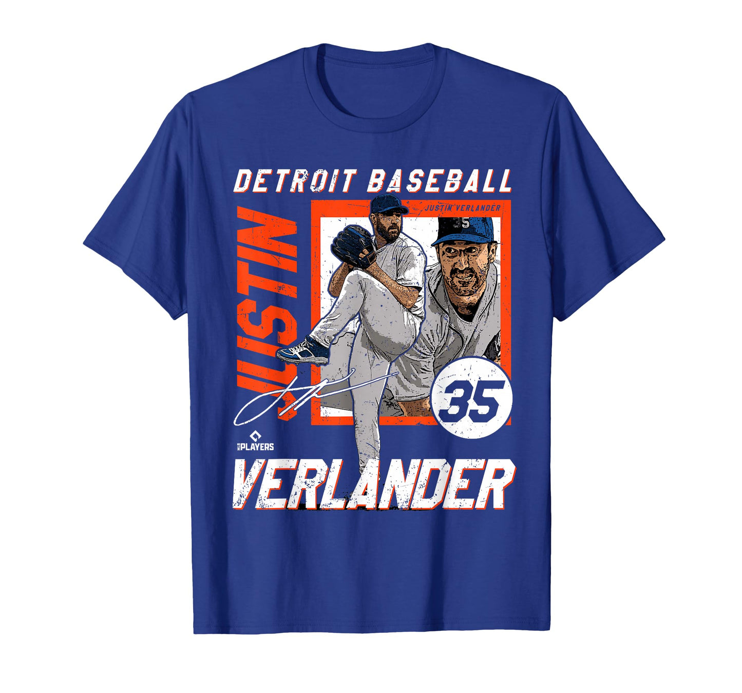 Justin Verlander | Detroit T Baseball Players | MLBJVE208M T-Shirt