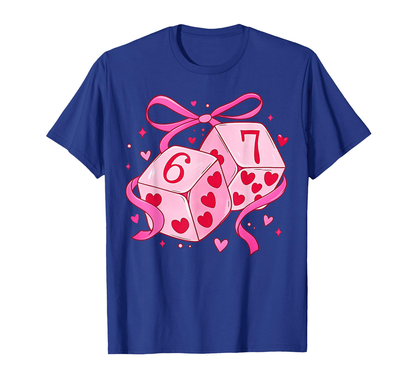 Preppy 67 Valentine Six Seven Dice 6 7 Men Women Kids T-Shirt