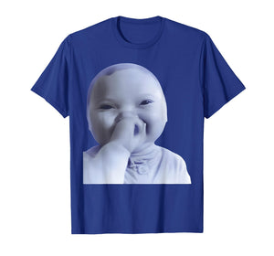 Funny Holding Back A Laugh Ai Baby Laughing Meme T-Shirt