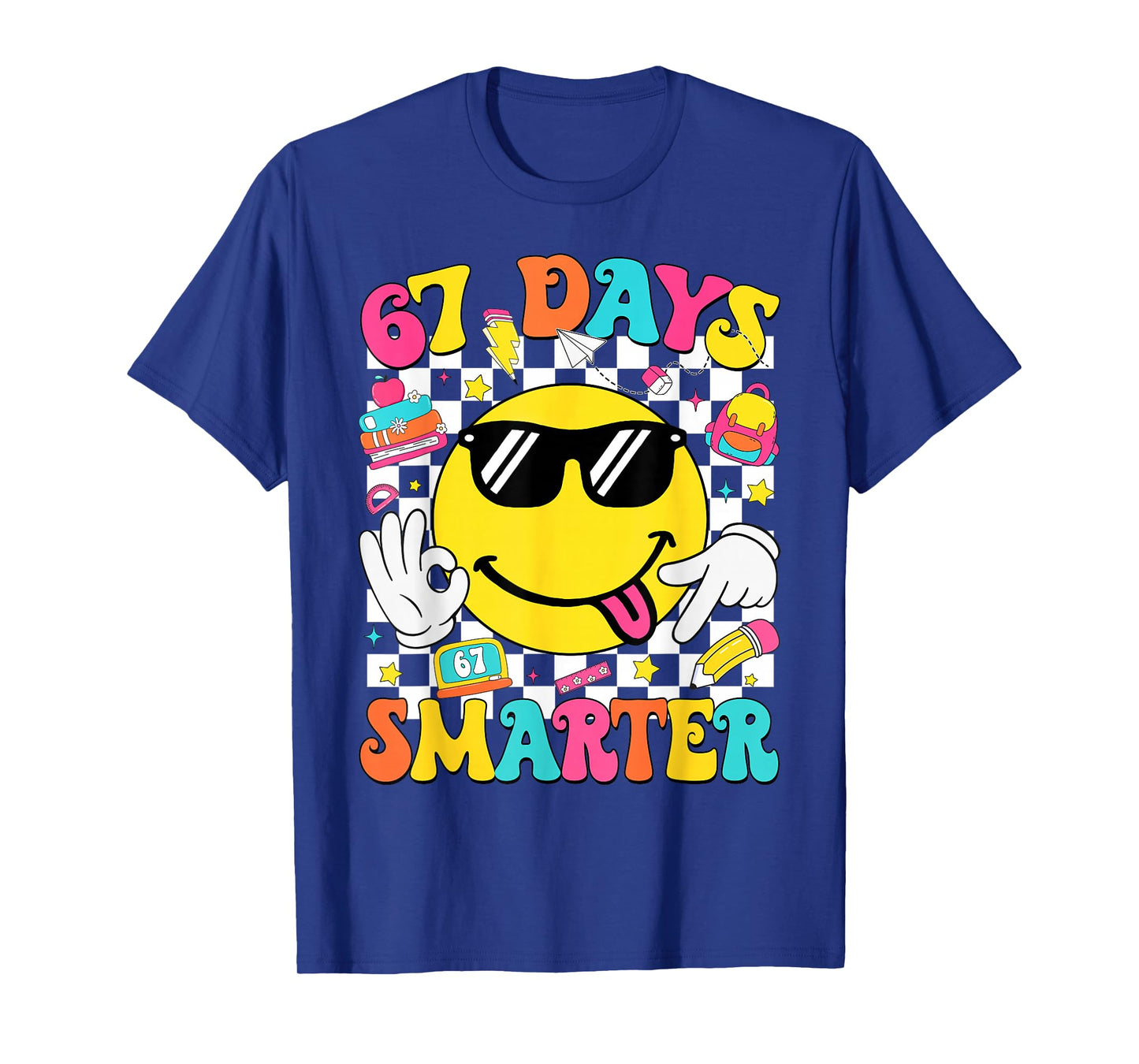 67th Day of School Shirt 67 Days Smarter Teacher Boy Girls T-Shirt