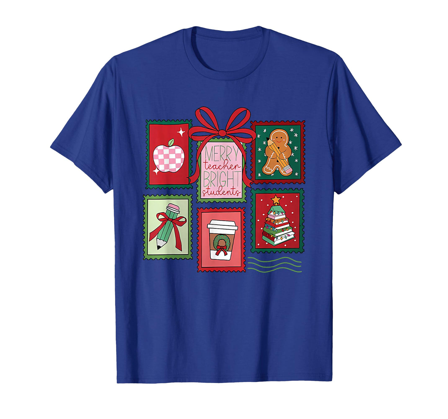 Christmas Teacher Stamps T-Shirt