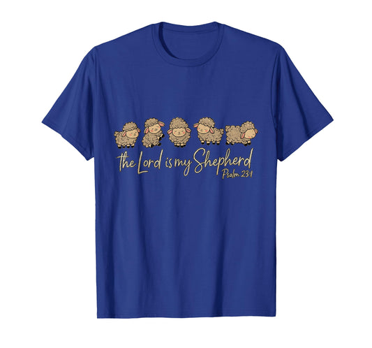 Cute Psalm 23:1 Sheep The Lord is My Shepherd T-Shirt