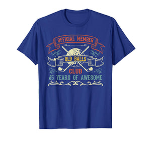 Funny 65th Birthday Old Balls Club 65 Year Old Golfer T-Shirt