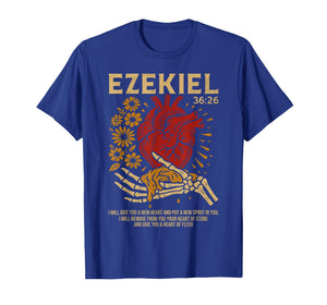 Vintage Ezekiel 36-26 Heart of Flesh Bible Verse Christian T-Shirt
