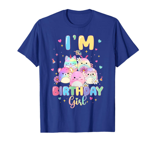I'm The Birthday Girl Squish Squad Birthday Party Girls Kids T-Shirt