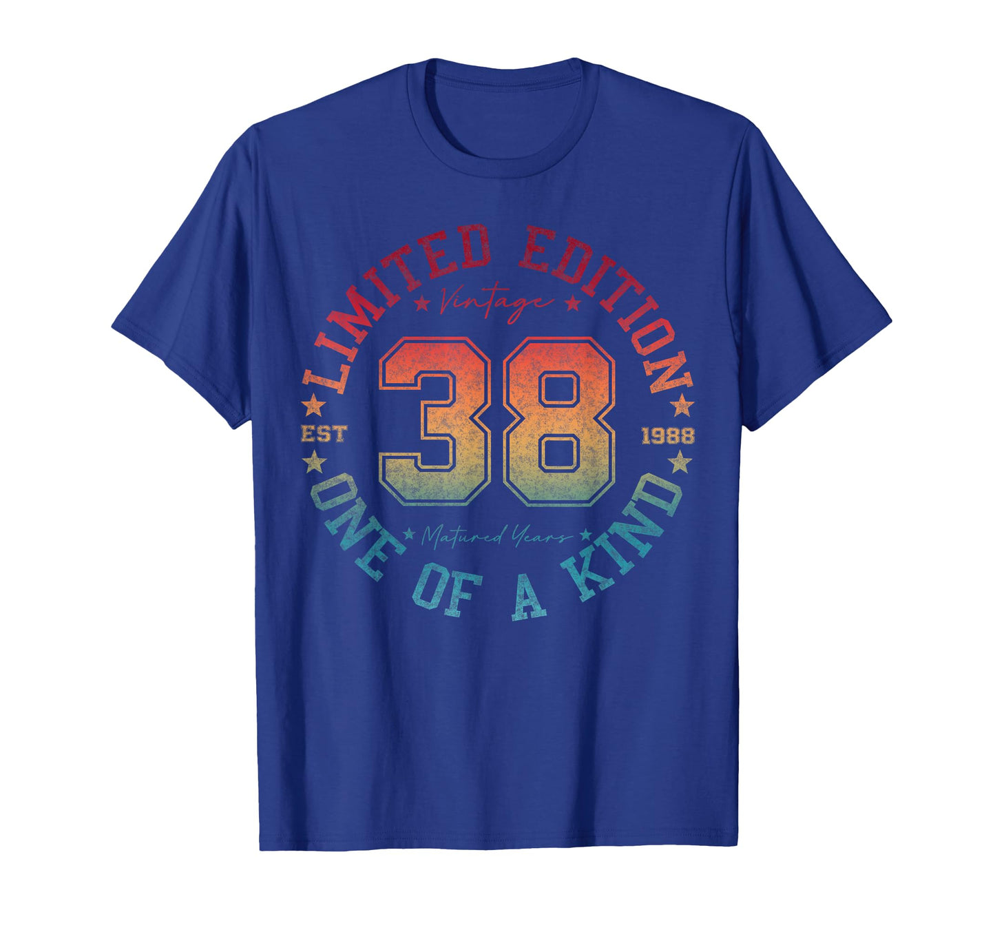 38 Year Old Gifts Vintage 1988 Limited Edition 38th Birthday T-Shirt