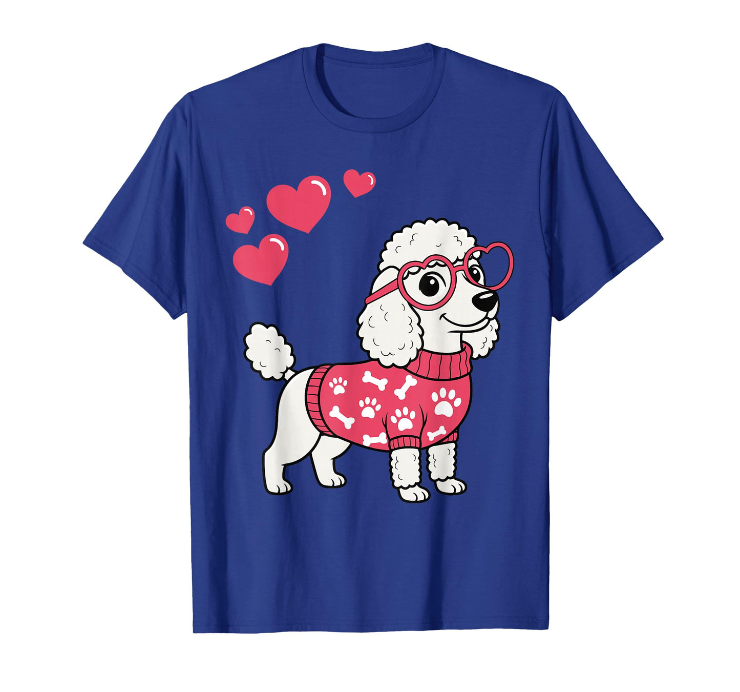 Poodle Dog Love for Women Cute Poodle Valentine T-Shirt