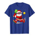 Christmas Santa Playing Pickleball Pajama Toddler Boys Kids T-Shirt