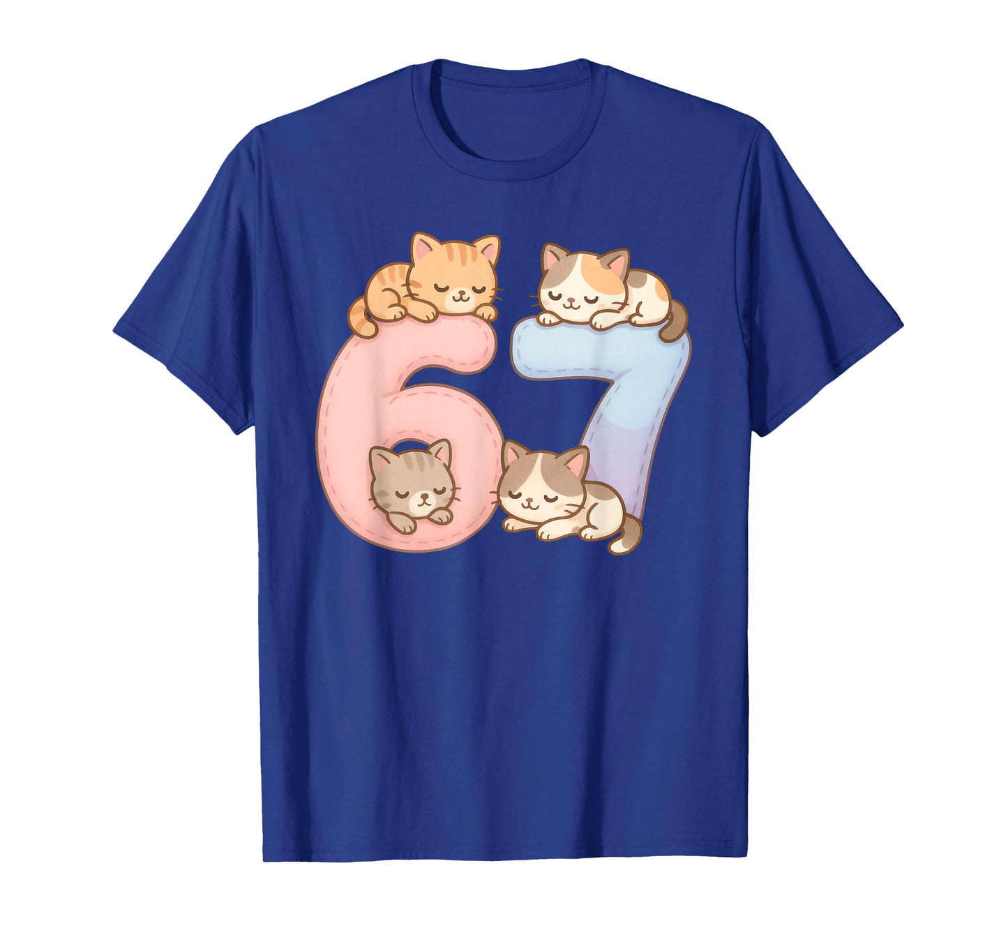 Funny Cat 67 Six Seven Meme T-Shirt