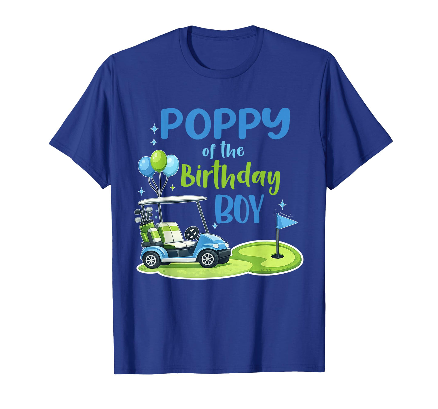 Poppy of The Birthday Boy Golf Sport Matching T-Shirt