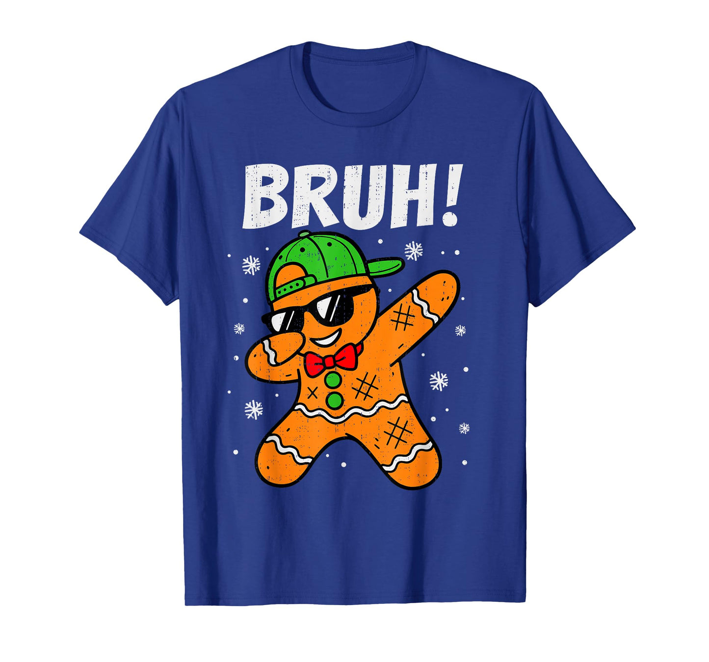 Dabbing Gingerbread Bruh Christmas Dab Teen Boys Toddler Kid T-Shirt