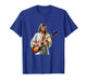 Jesus Rocks with Guitar - Funny Christian Rocks Church T-Shirt