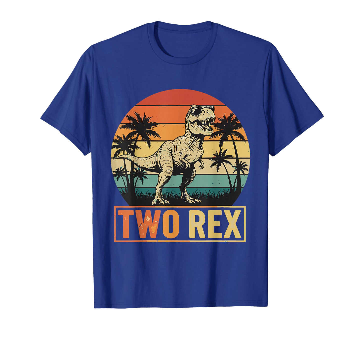 Funny Kids Two Rex Dinosaur Birthday 2 Year Old Boy T-Shirt