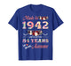 Made in 1942 84 Year of Being Awesome Floral Birthday Women T-Shirt