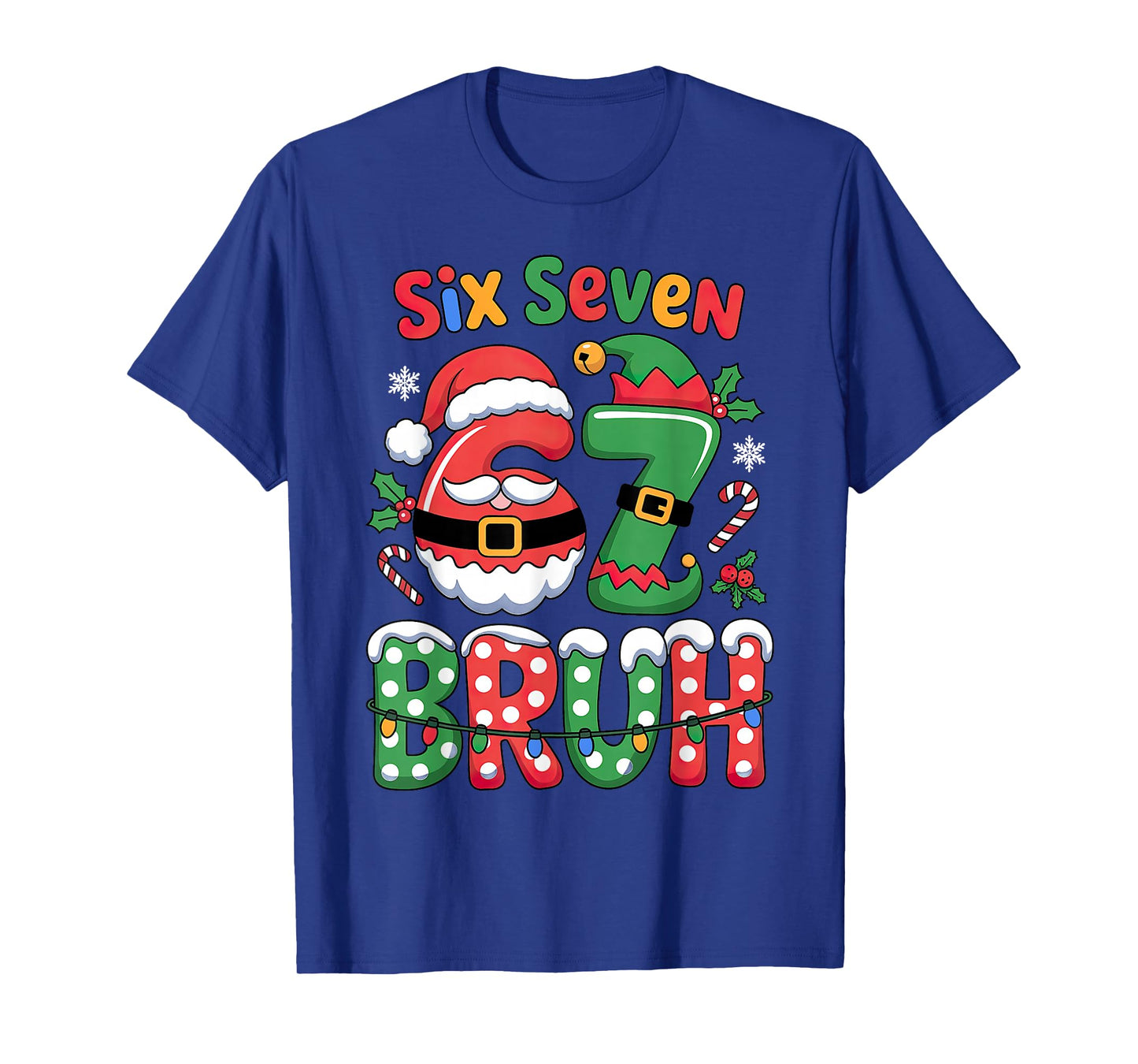 67 Christmas 6 7 Meme Six Seven Xmas T-Shirt