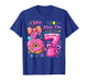 7th Birthday Girl I was 6 Now I'm 7 Years Old Girls Birthday T-Shirt