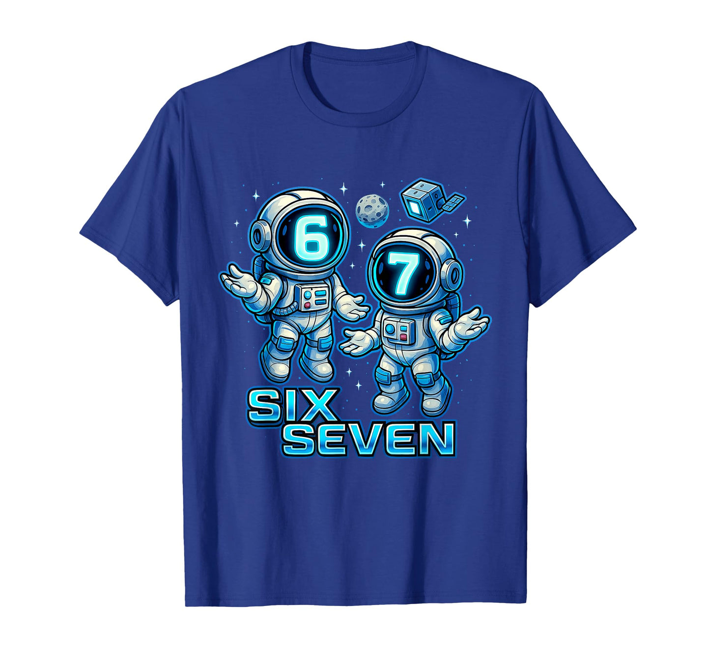 67 Space Astronauts - Six Seven 6-7 Boys Teen Kid Slang Meme T-Shirt