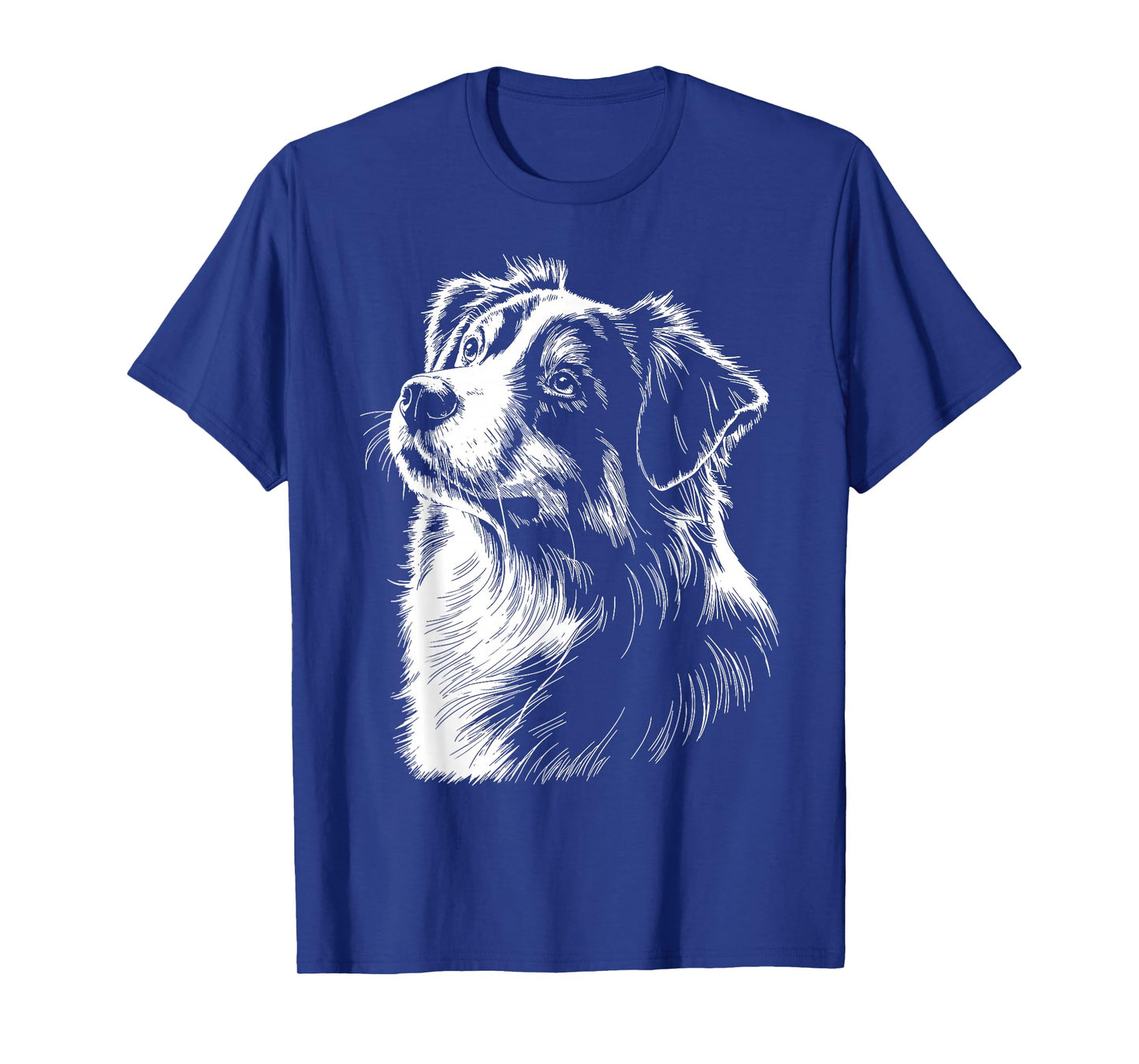 Australian Shepherd Silhouette Mini Aussie Vintage Graphic T-Shirt