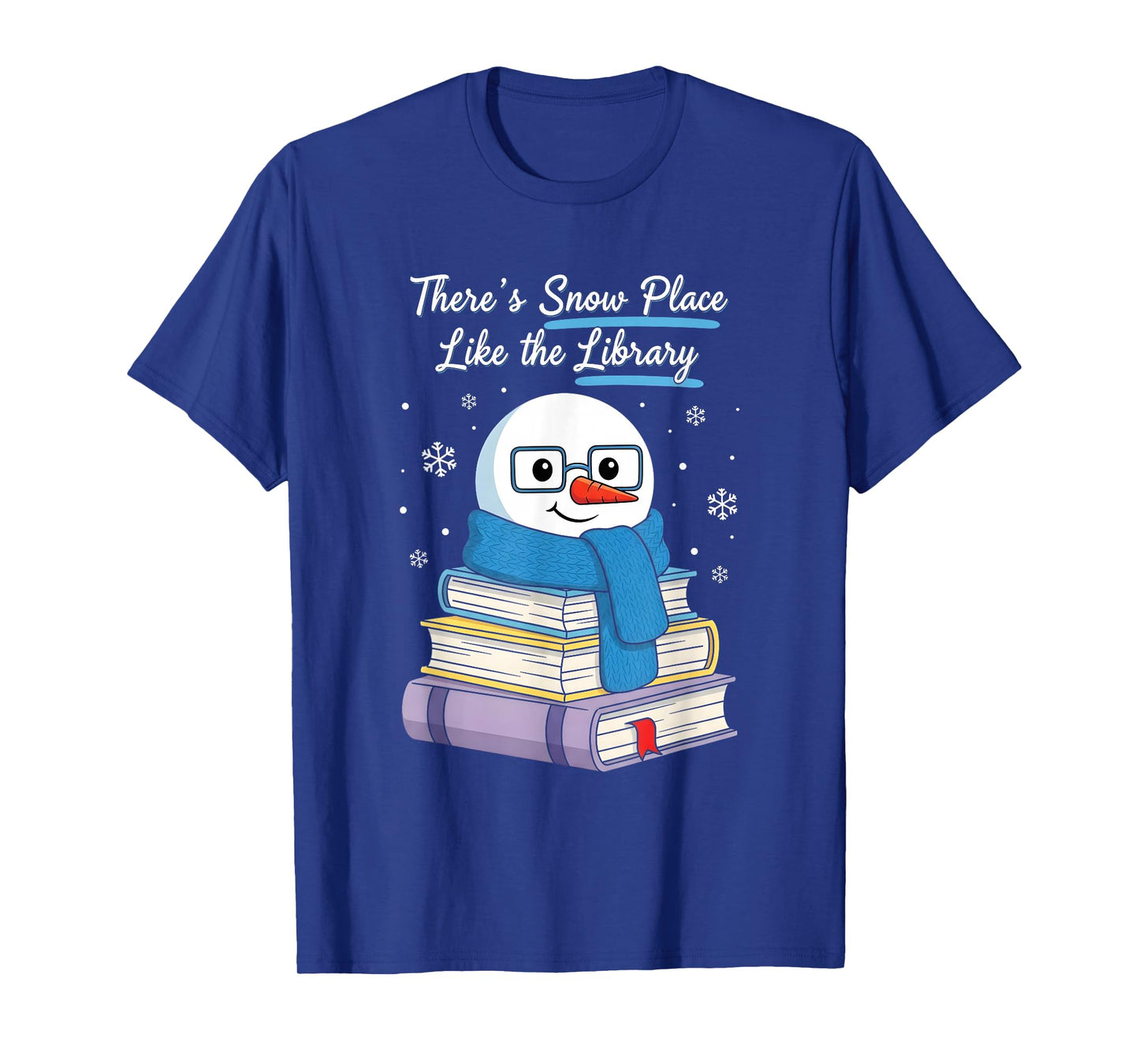 There’s Snow Place Like The Library Cute Snowman T-Shirt