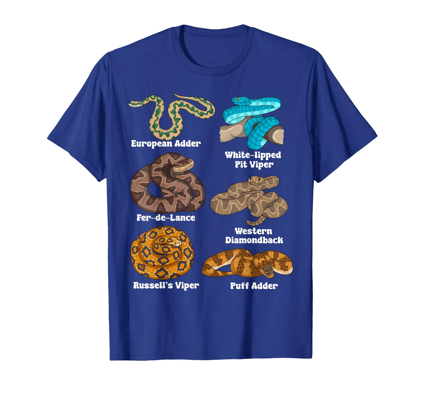 Snake Lover Kids Herpetologist Boys Species Snakes T-Shirt