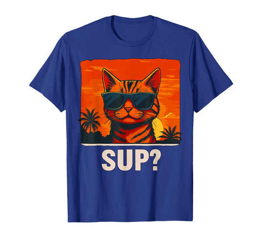 Cat with Sunglasses Sup T-Shirt