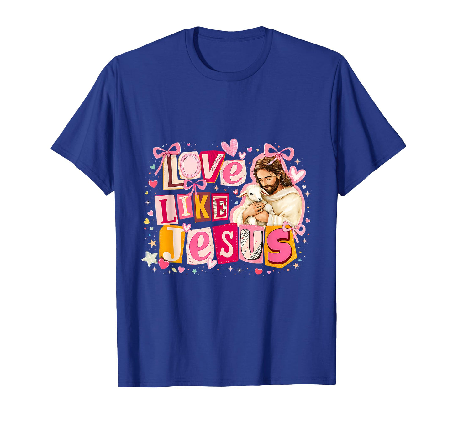 Religious Christian Jesus Loves Me God Valentine Coquette T-Shirt