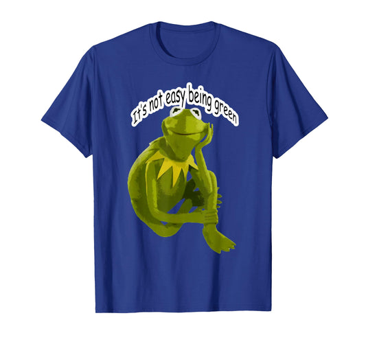 Retro Quote Its Not Easy Being Green Funny Frog Animal Meme T-Shirt