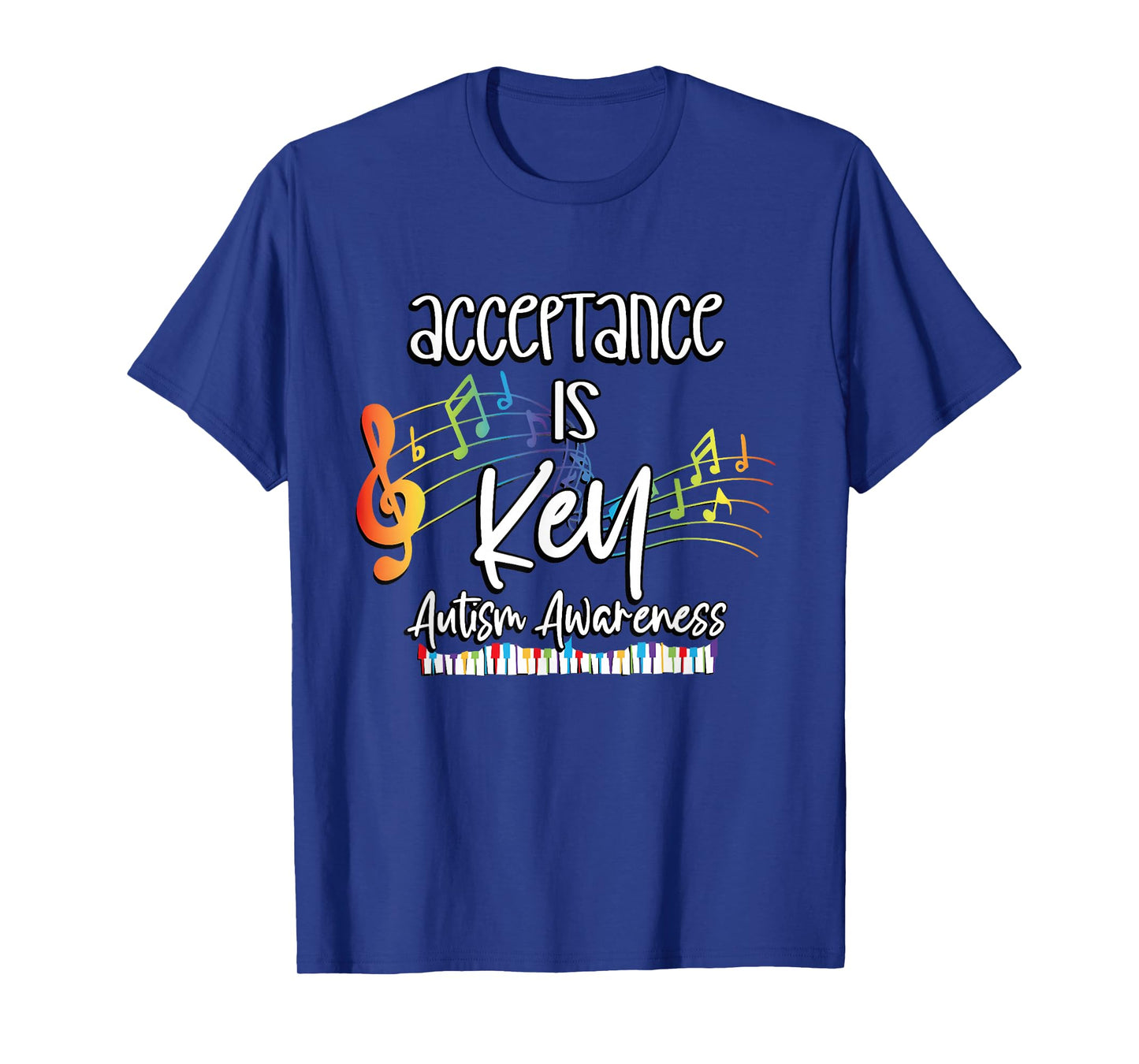 Acceptance is Key Autism Awareness Month Teachers Parents T-Shirt