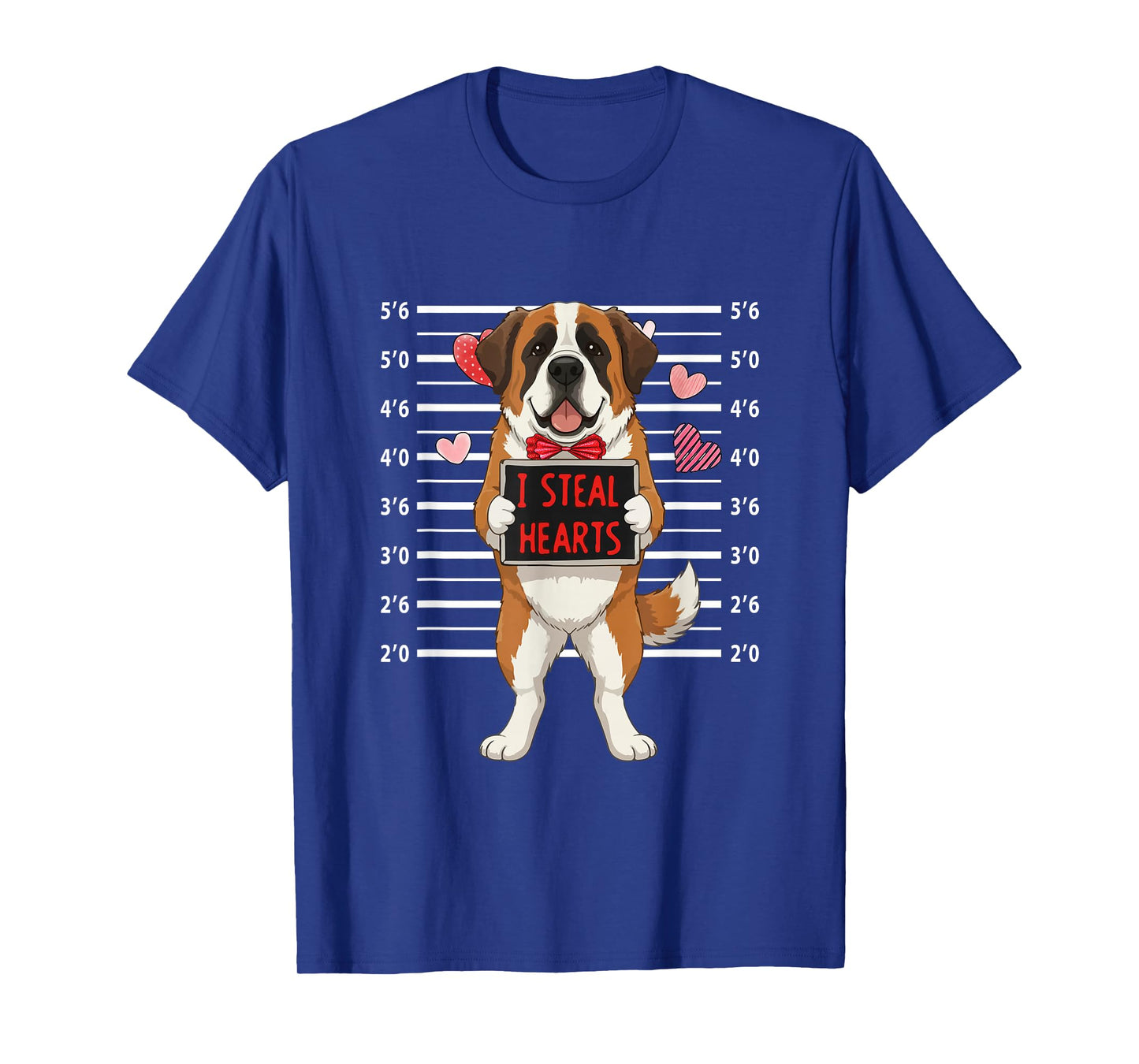 I Steal Cute Hearts Valentine's Day St. Bernard Lover Owner T-Shirt