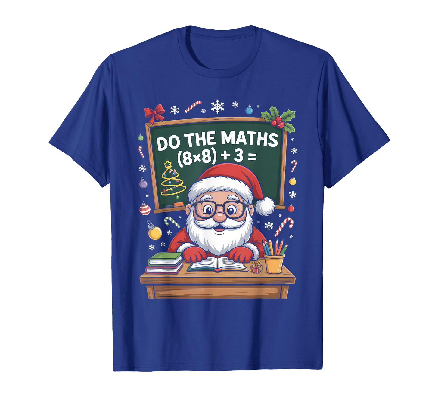 67 Teacher Christmas Santa Claus Six Seven Meme Do The Maths T-Shirt