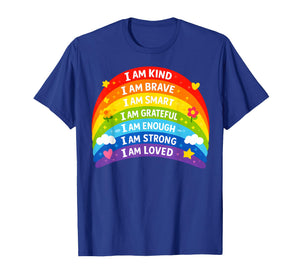 Positive Affirmations Rainbow for Kids T-Shirt