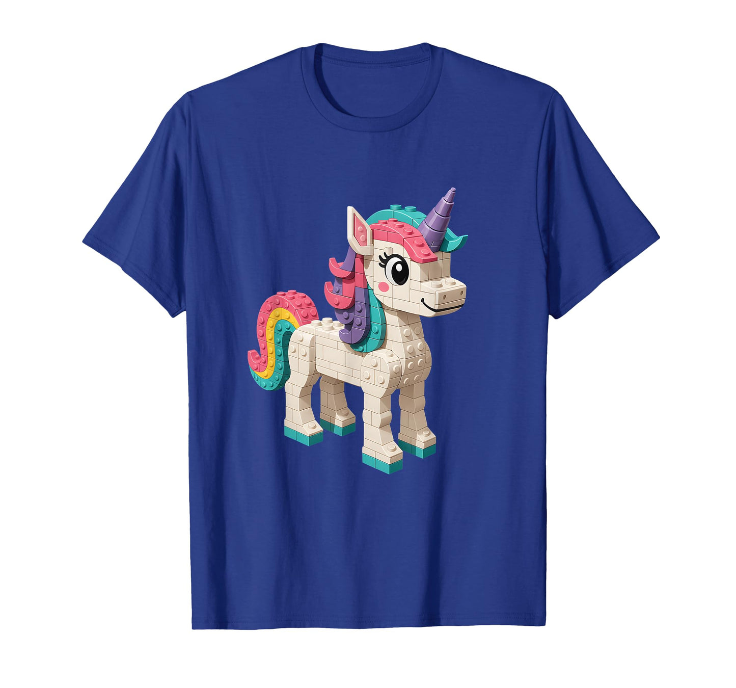Building Blocks Unicorn - Brick Builder Block Building T-Shirt