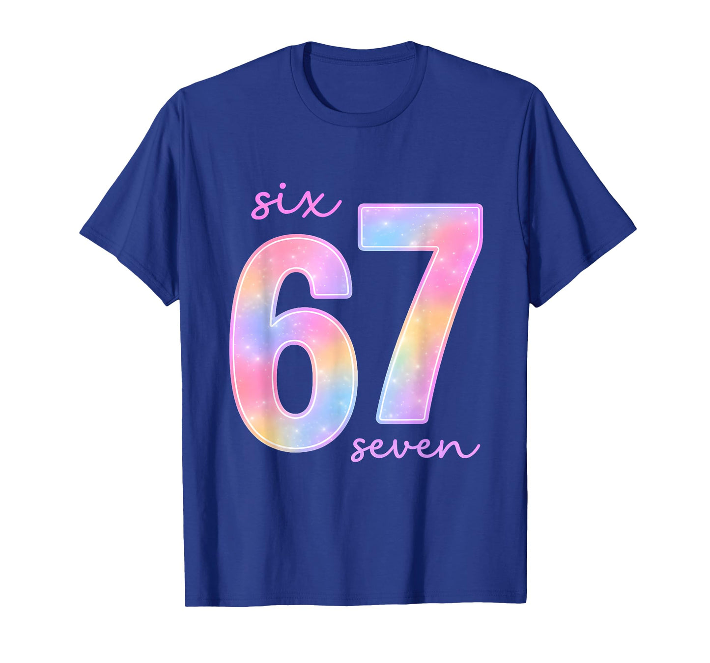 Funny Six Seven 6 7 Meme Gen Alpha Slang 67 Kids Girls T-Shirt