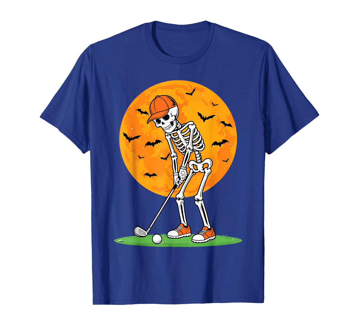 Halloween Golf Skeleton Spooky Golfer Halloween Golfing T-Shirt