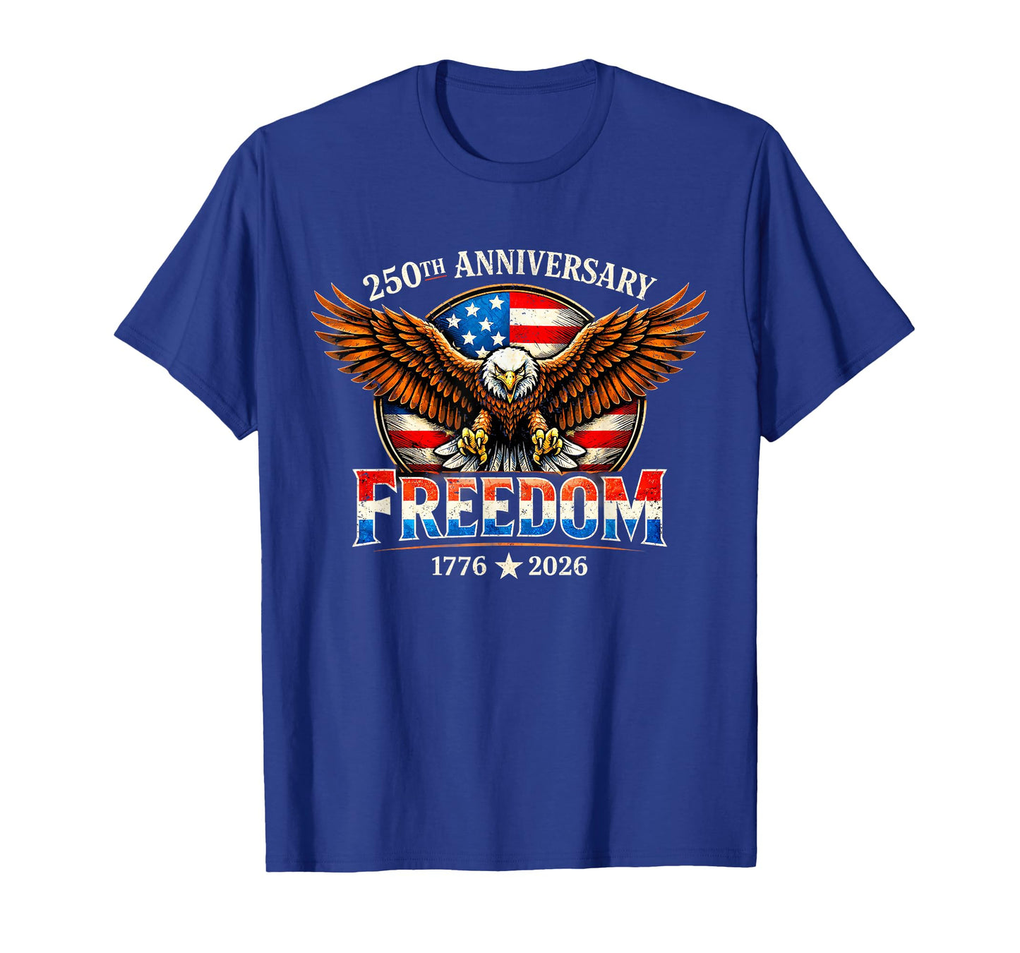250th Anniversary American 4th of July 1776-2026 Bald Eagle T-Shirt