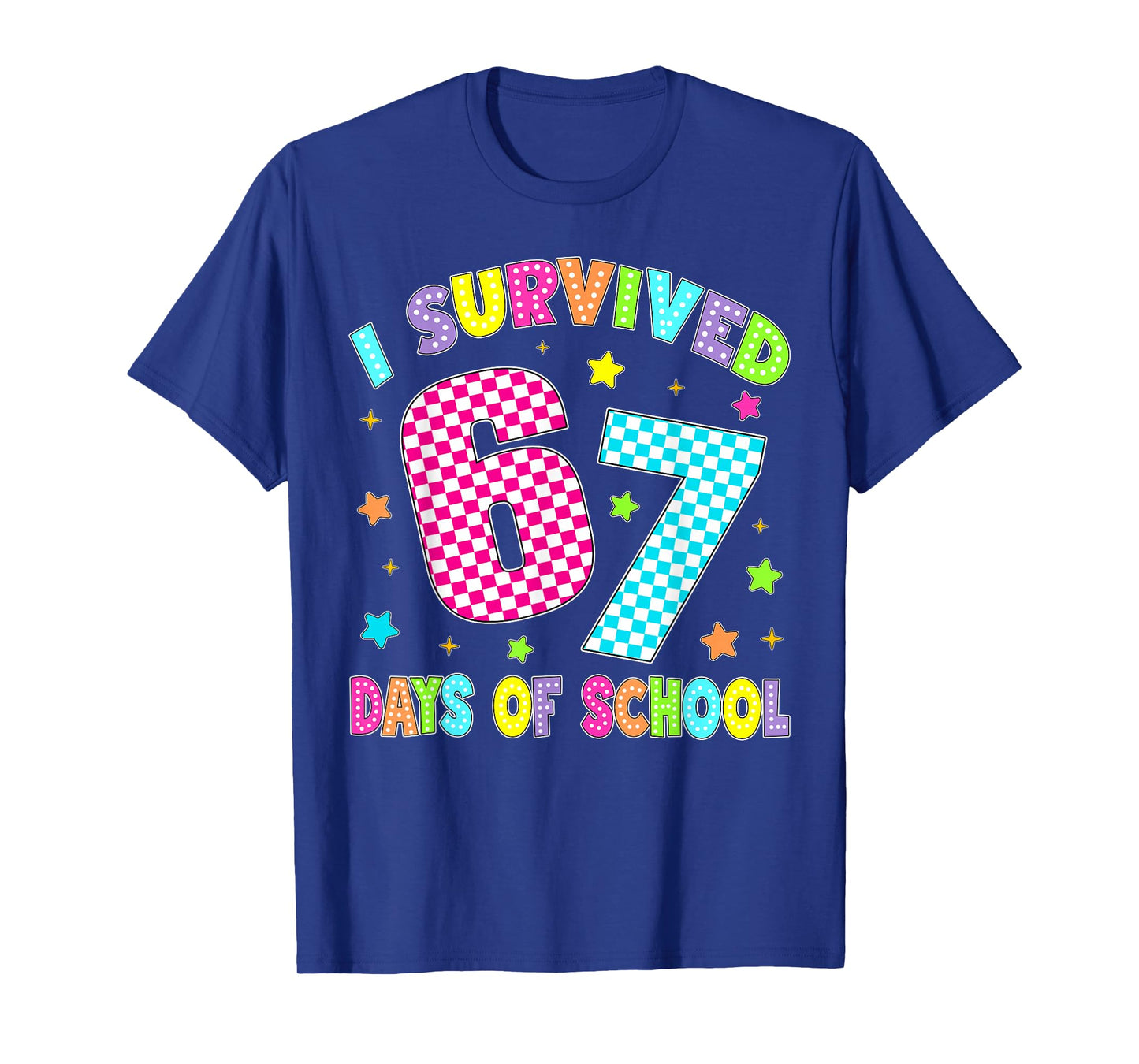 I Survived 67 Days of School Six Seven 67 Meme Slang Kids T-Shirt
