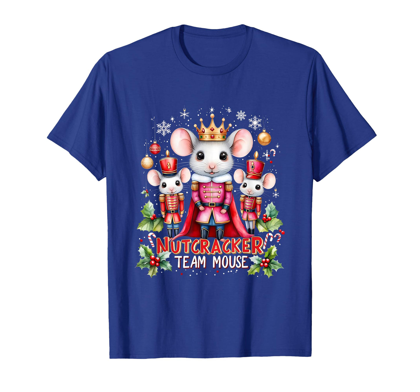 Nutcracker Team Mouse Cute Christmas Design T-Shirt