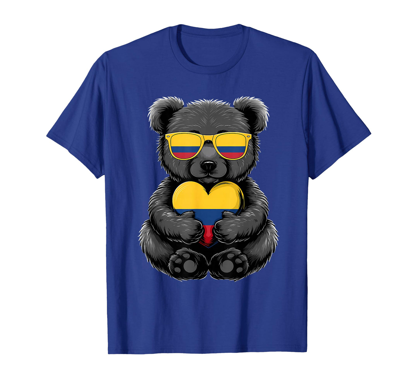 Colombia Flag Bear Colombian Pride Colombian Roots T-Shirt