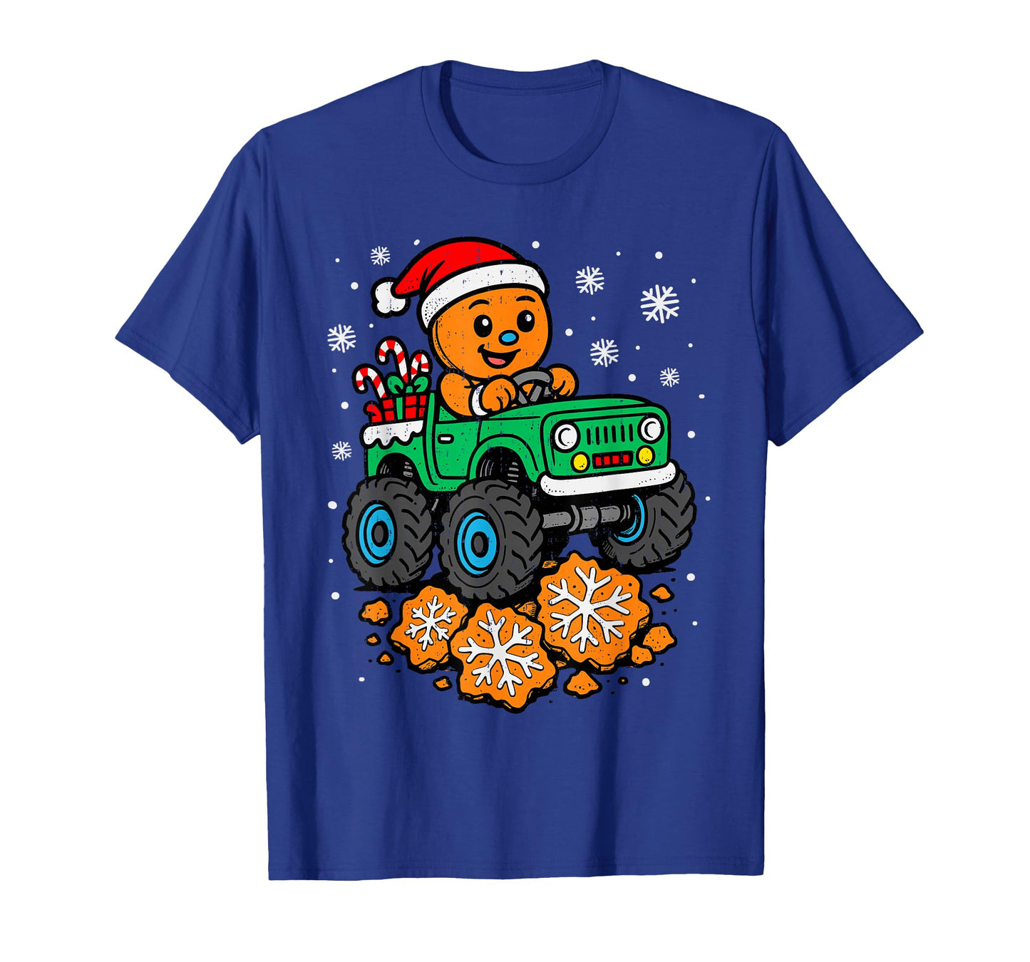 Gingerbread Truck Christmas Baking Teens Boys Toddler Kids T-Shirt
