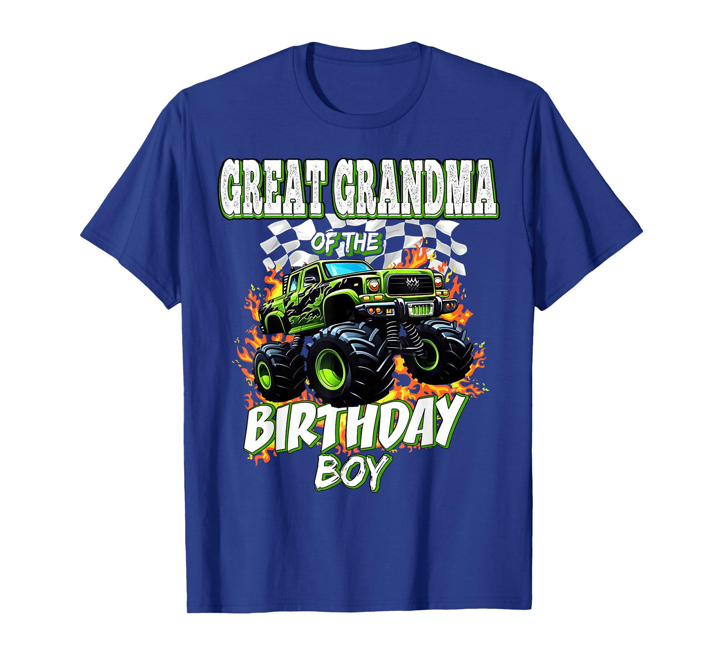 Great Grandma of The Birthday Boy Monster Truck Birthday Kid T-Shirt