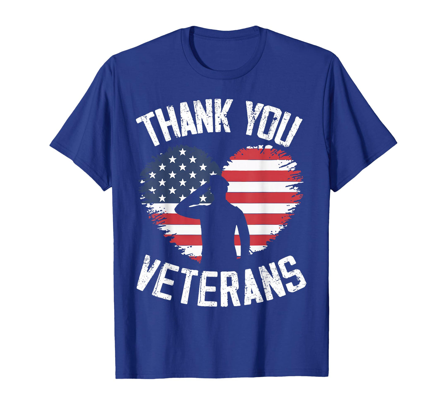 Thank You Veterans Patriotic American Flag Veterans Day T-Shirt