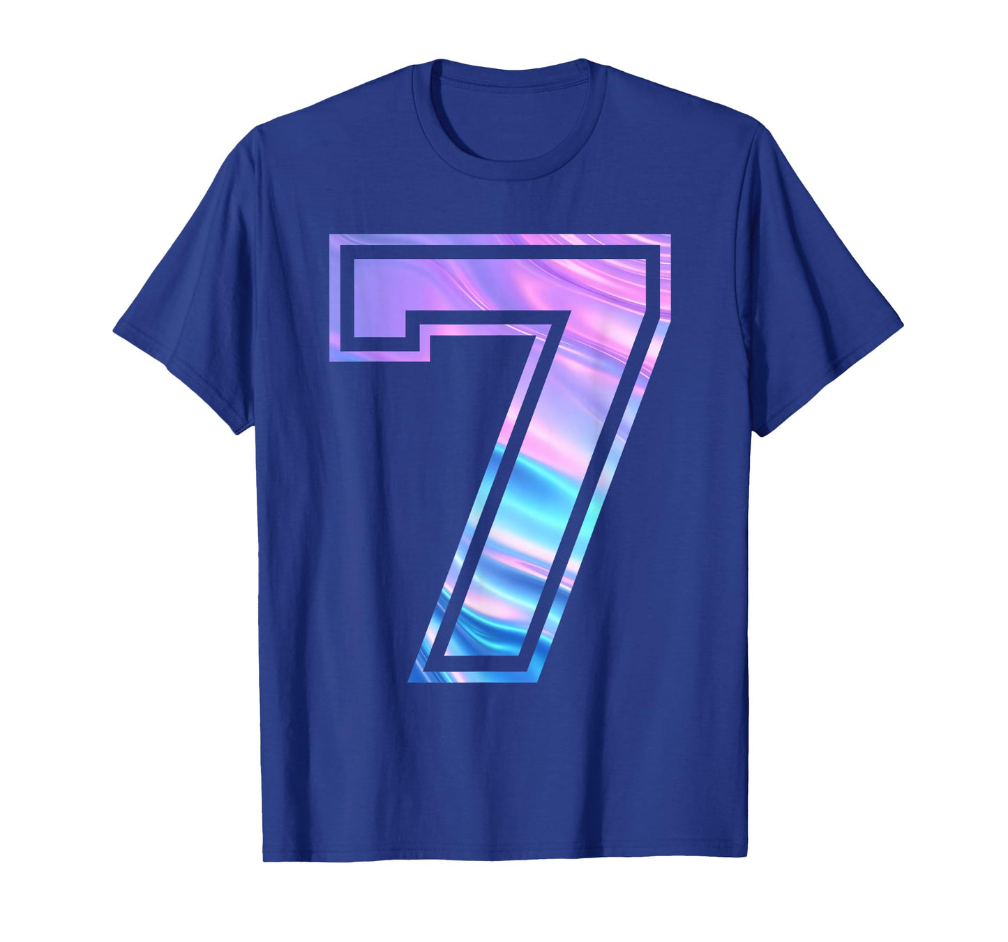 7 Number Seven Team Sports Graphic Design Matching Varsity T-Shirt